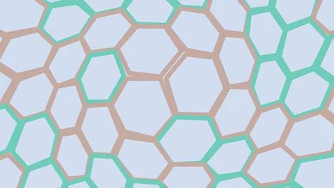 Abstract geometric pattern with colorful hexagon shapes Illustrazione stock