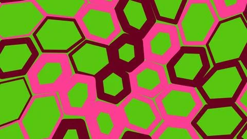 Abstract geometric pattern with colorful hexagons Stockillustratie