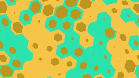 Abstract geometric pattern with colorful hexagons Illustrazione stock