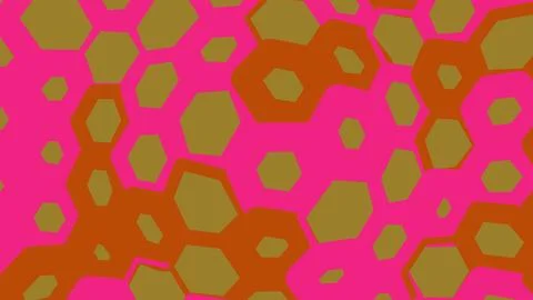 Abstract geometric pattern with colorful hexagons Illustrazione stock