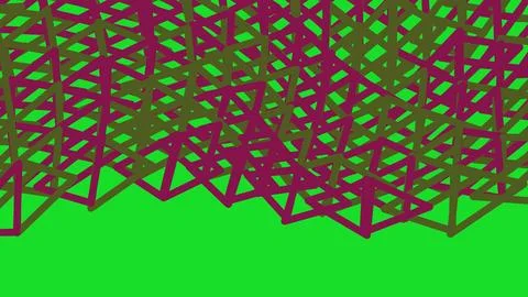 Abstract geometric pattern with colorful intersecting cubes Stock Illustration