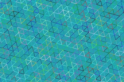 Abstract geometric pattern with colorful lines and shapes Stock Illustration