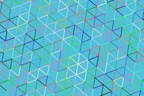 Abstract geometric pattern with colorful lines on blue background 스톡 일러스트