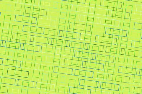 Abstract geometric pattern with colorful lines on yellow background Stock Photos