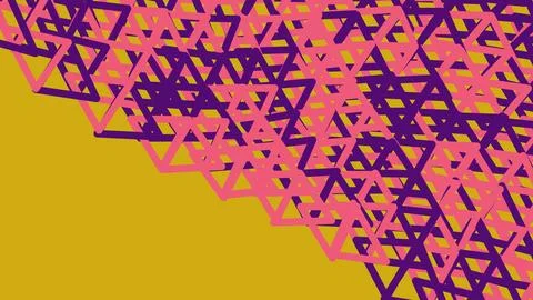 Abstract geometric pattern with colorful overlapping triangles Stock Illustration
