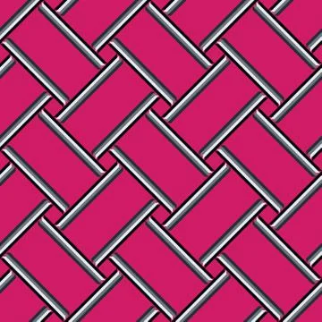 Abstract geometric pattern, colorful pink seamless background Stock Illustration
