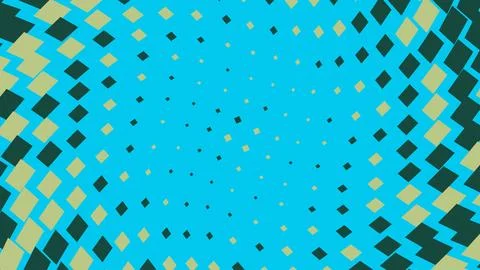 Abstract geometric pattern with colorful squares and blue Stock Illustration
