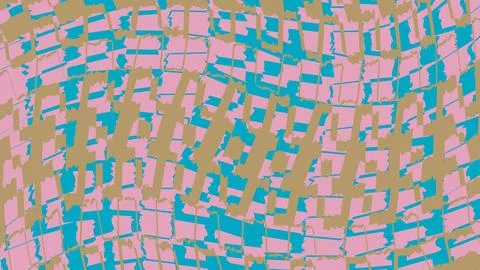 Abstract geometric pattern with colorful squares and grid Stock Illustration