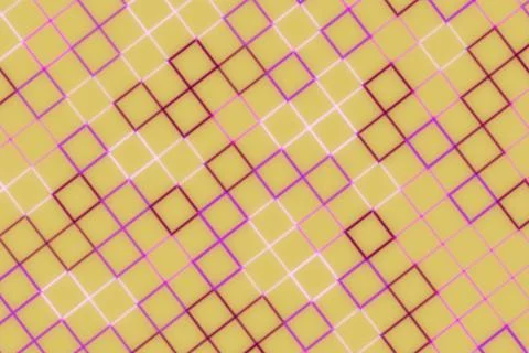 Abstract geometric pattern with colorful squares and lines Stock Illustration