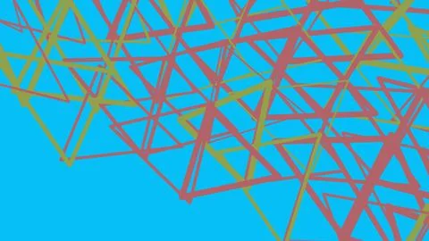 Abstract geometric pattern with colorful triangle lines Stock Illustration