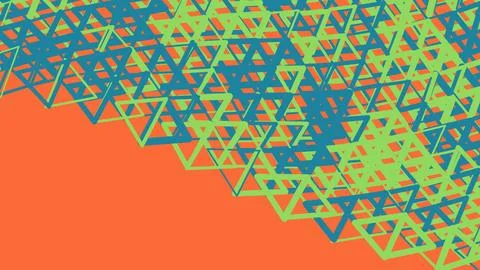 Abstract geometric pattern with colorful triangle shapes Stock Illustration