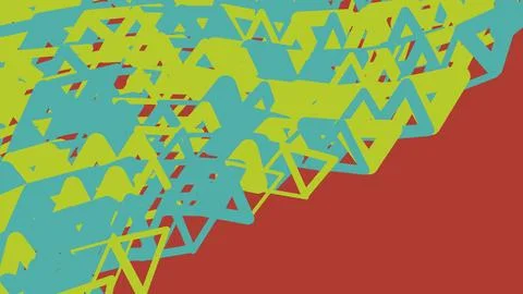 Abstract geometric pattern with colorful triangle shapes Stock Illustration