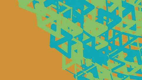 Abstract geometric pattern with colorful triangle shapes 库存插图