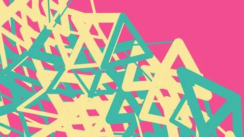 Abstract geometric pattern with colorful triangle shapes 스톡 일러스트