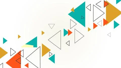 Abstract geometric pattern with colorful triangles design element abstract Stock Illustration