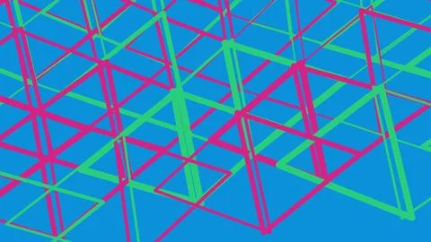 Abstract geometric pattern with colorful triangles Stockillustratie