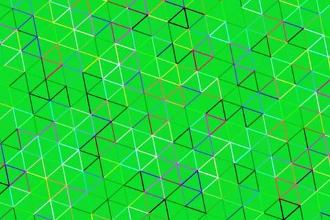 Abstract geometric pattern with colorful triangles and lines Stock Illustration