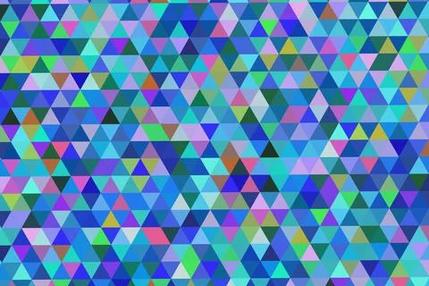 Abstract geometric pattern with colorful triangles and hexagons Stock Illustration