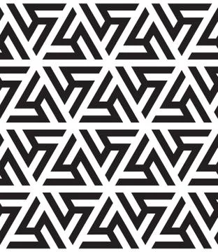 Abstract geometric pattern with complex lines. Stock Illustration