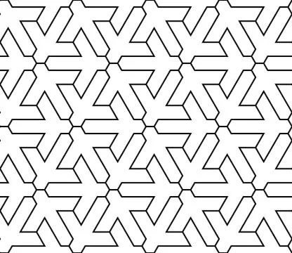 Abstract geometric pattern with complex lines. 스톡 일러스트