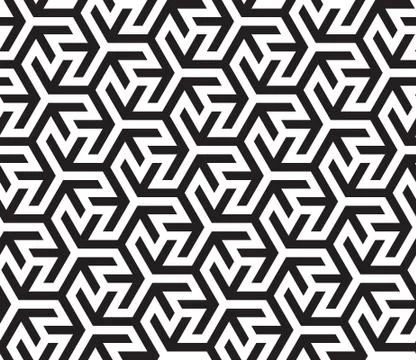 Abstract geometric pattern with complex lines. Illustrazione stock