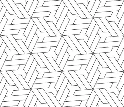 Abstract geometric pattern with complex lines Illustrazione stock