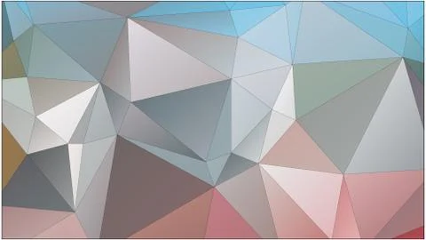 Abstract geometric pattern composed of triangular polygons Stock Illustration