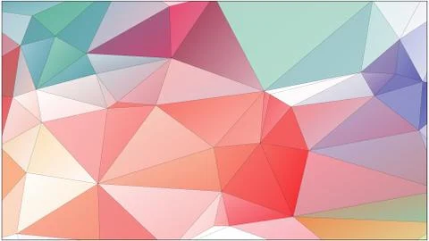 Abstract geometric pattern composed of triangular polygons Stockillustratie
