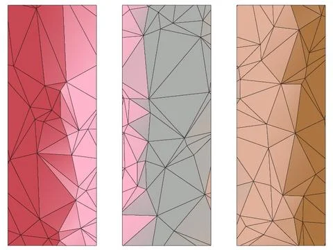 Abstract geometric pattern composed of triangular polygons Stockillustratie