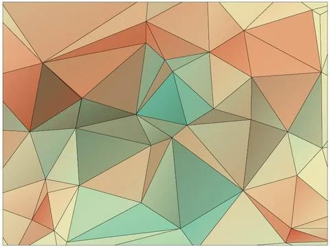 Abstract geometric pattern composed of triangular polygons Stockillustratie