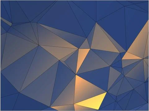 Abstract geometric pattern composed of triangular polygons イラスト素材