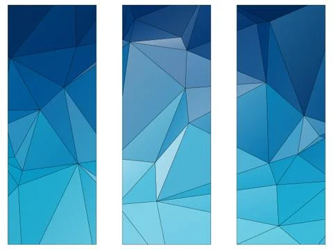 Abstract geometric pattern composed of triangular polygons Stock Illustration