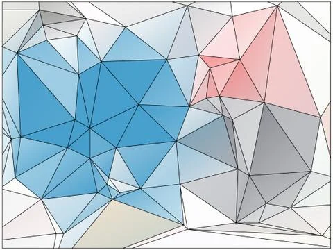 Abstract geometric pattern composed of triangular polygons 스톡 일러스트