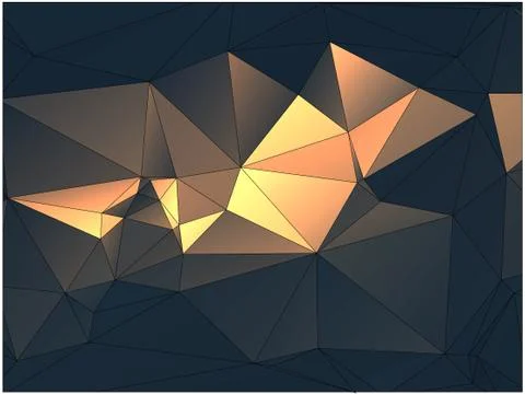 Abstract geometric pattern composed of triangular polygons Illustrazione stock