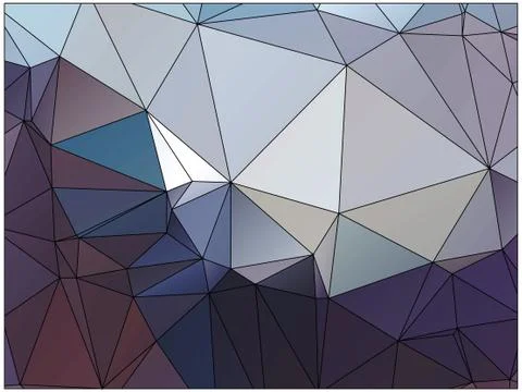 Abstract geometric pattern composed of triangular polygons Stockillustratie