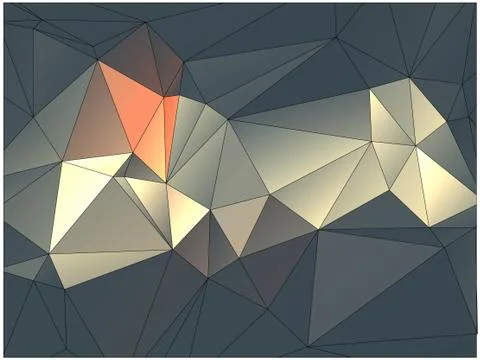 Abstract geometric pattern composed of triangular polygons Stockillustratie