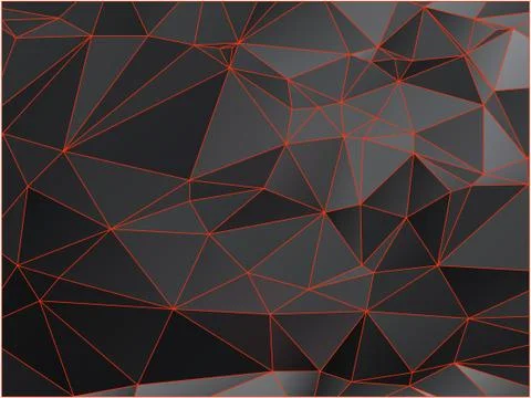 Abstract geometric pattern composed of triangular polygons イラスト素材