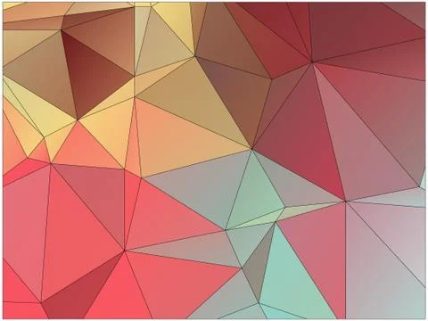 Abstract geometric pattern composed of triangular polygons Stock Illustration