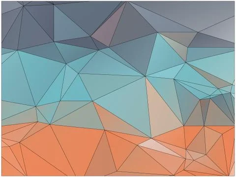 Abstract geometric pattern composed of triangular polygons イラスト素材