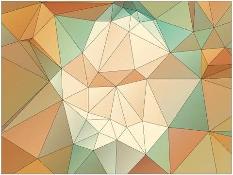 Abstract geometric pattern composed of triangular polygons Stock Illustration