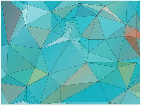 Abstract geometric pattern composed of triangular polygons イラスト素材