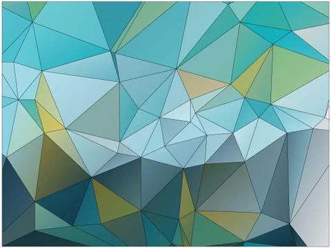 Abstract geometric pattern composed of triangular polygons Stock Illustration