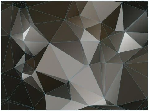 Abstract geometric pattern composed of triangular polygons イラスト素材