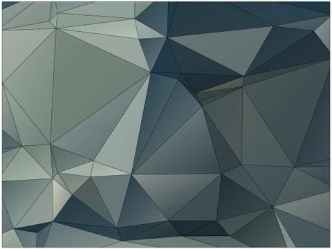 Abstract geometric pattern composed of triangular polygons Stock Illustration