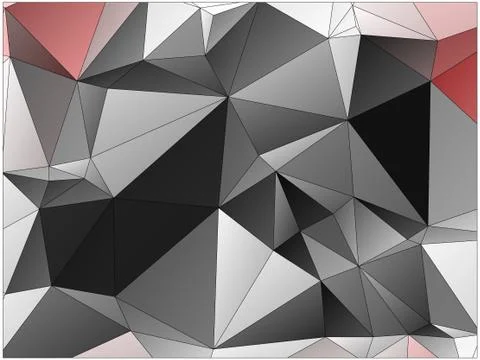 Abstract geometric pattern composed of triangular polygons Illustrazione stock