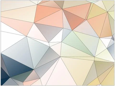 Abstract geometric pattern composed of triangular polygons Stock Illustration