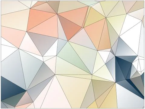 Abstract geometric pattern composed of triangular polygons Stock Illustration