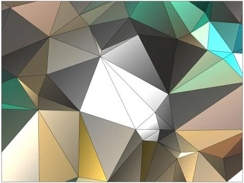 Abstract geometric pattern composed of triangular polygons Illustrazione stock