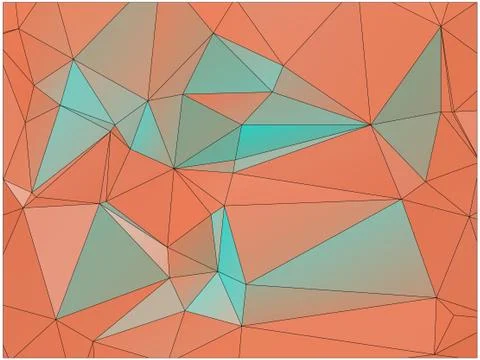 Abstract geometric pattern composed of triangular polygons Stockillustratie