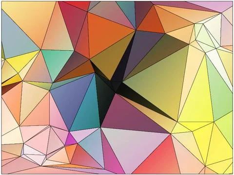 Abstract geometric pattern composed of triangular polygons Stockillustratie